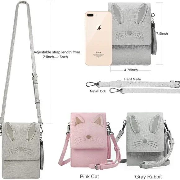 Just Must Small Bunny Crossbody Bag - Picture 10 of 11
